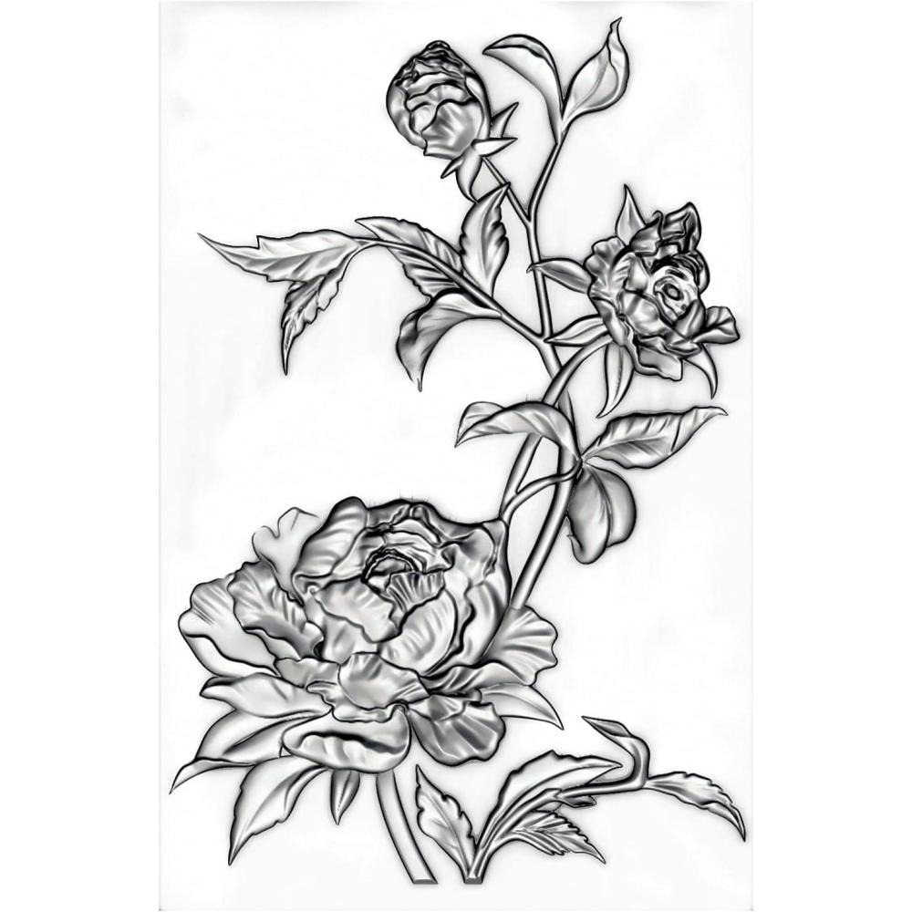 image:imageSizzix 3D Texture Fades Embossing Folder  Mini Roses by Tim Holtz 665632