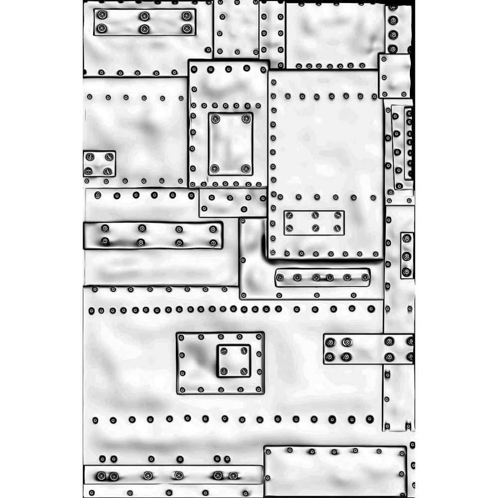 image:imageSizzix 3D Texture Fades Embossing Folder Mini Foundry by Tim Holtz 665634