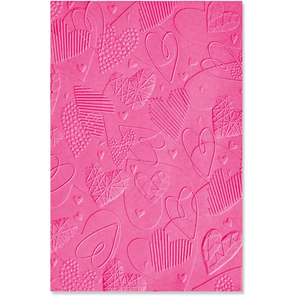 image:imageSizzix 3D Textured Impressions Embossing Folder Mark Making Hearts by Kath Breen 666038 Chapter 4 2022