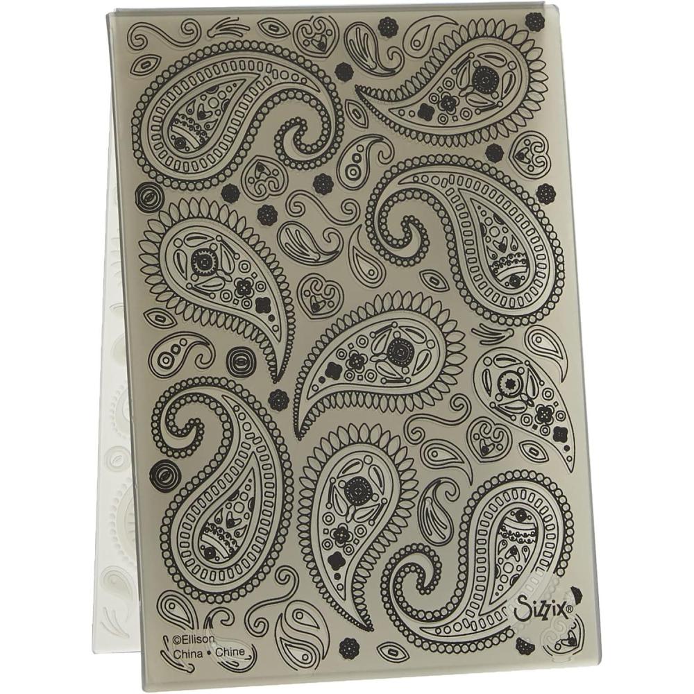 image:imageSizzix 3D Textured Impressions Embossing Folder Paisley by Georgie Evans 664796 Multicolor