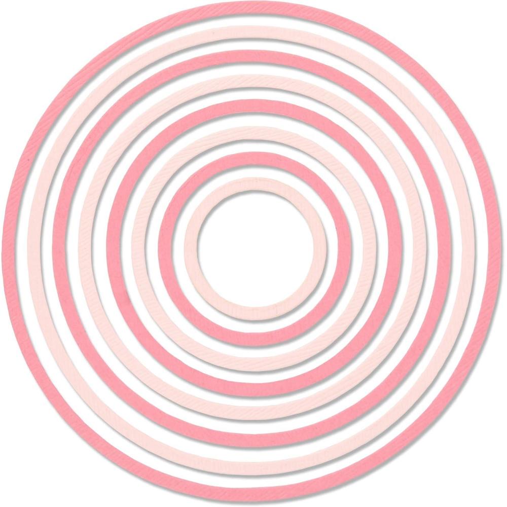image:imageSizzix Framelits Die Set 8PK Circles ScallopThinlits Die Set 8PK Concentric Circles by Pete Hughes