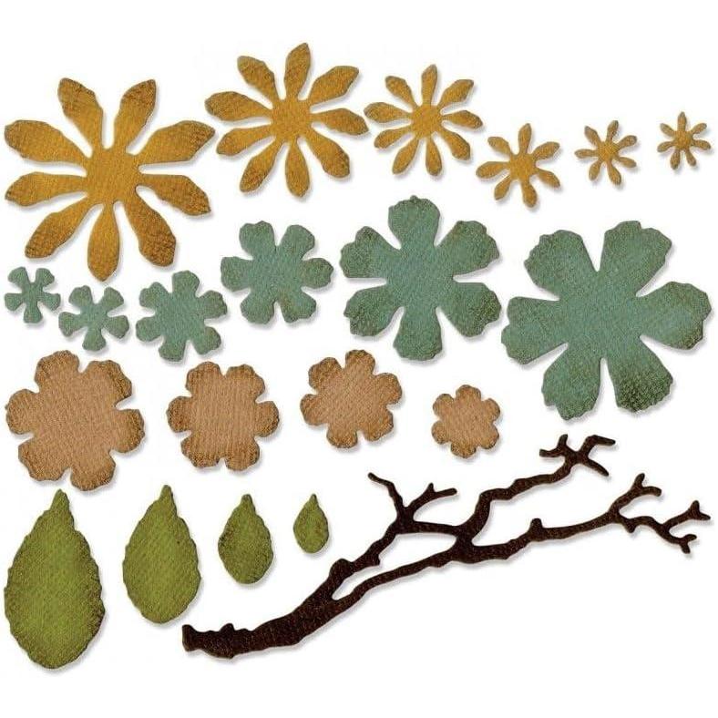 image:imageSizzix Multi Color Thinlits Die Set 661806 Tattered Florals by Tim Holtz 21 Pack One Size SIZ661806