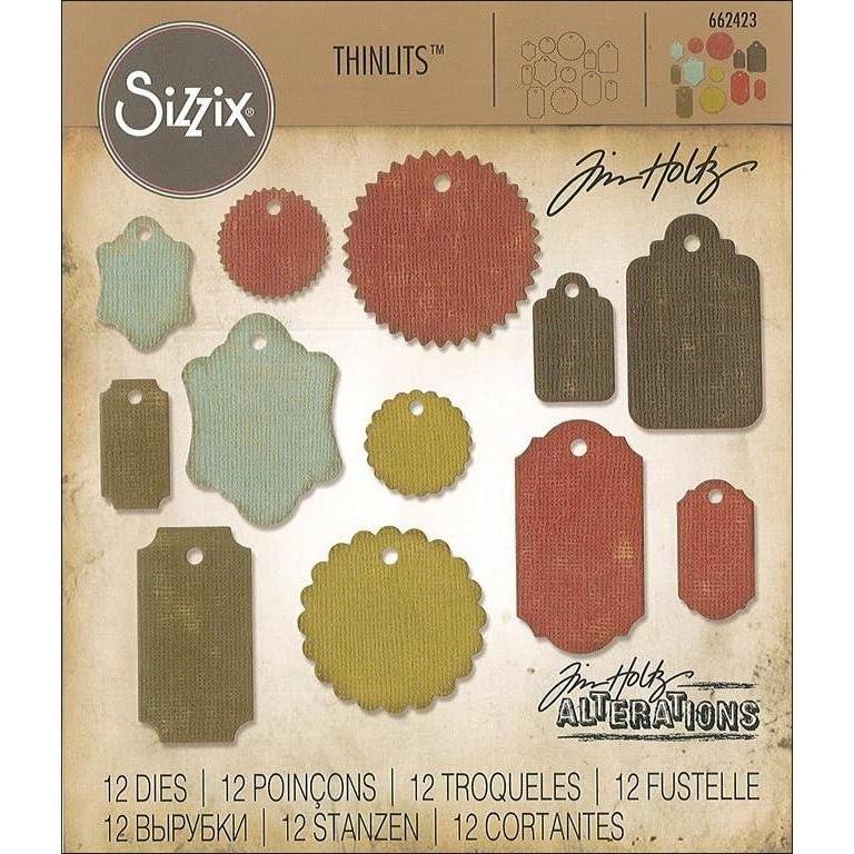 image:imageSizzix SIZ662423 Tholtz Thinlits Die Gift Tags TH