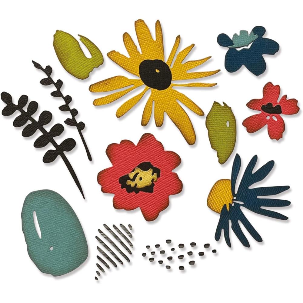image:imageSizzix Thinlits Die Set 11PK Modern Floristry by Tim Holtz  665853 Chapter 2 2022