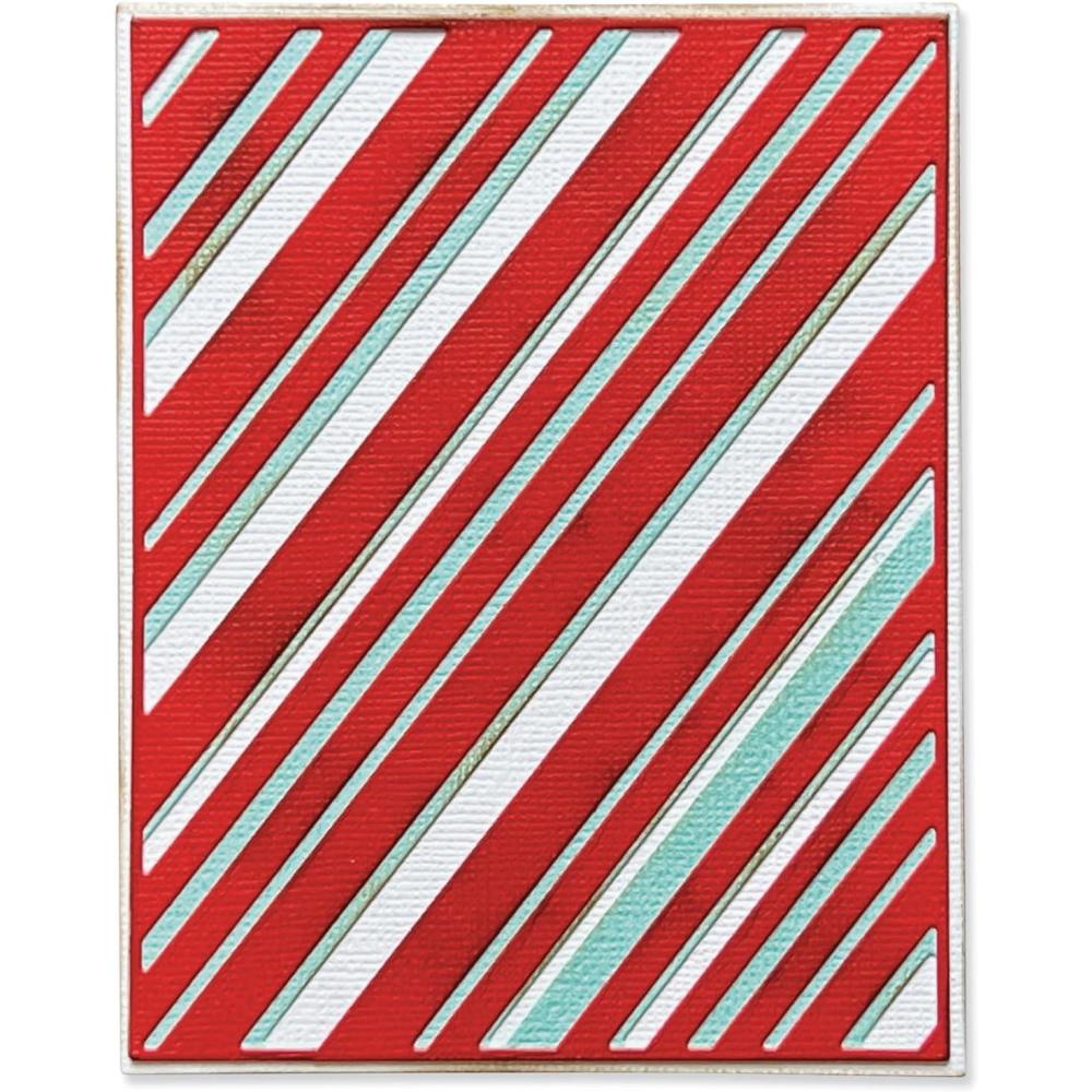 image:imageSizzix Thinlits Die Set 3PK Layered Stripes by Tim Holtz  666336  Metal WaferThin Cutting Dies for Scrapbooking Embossing JournallingSilver