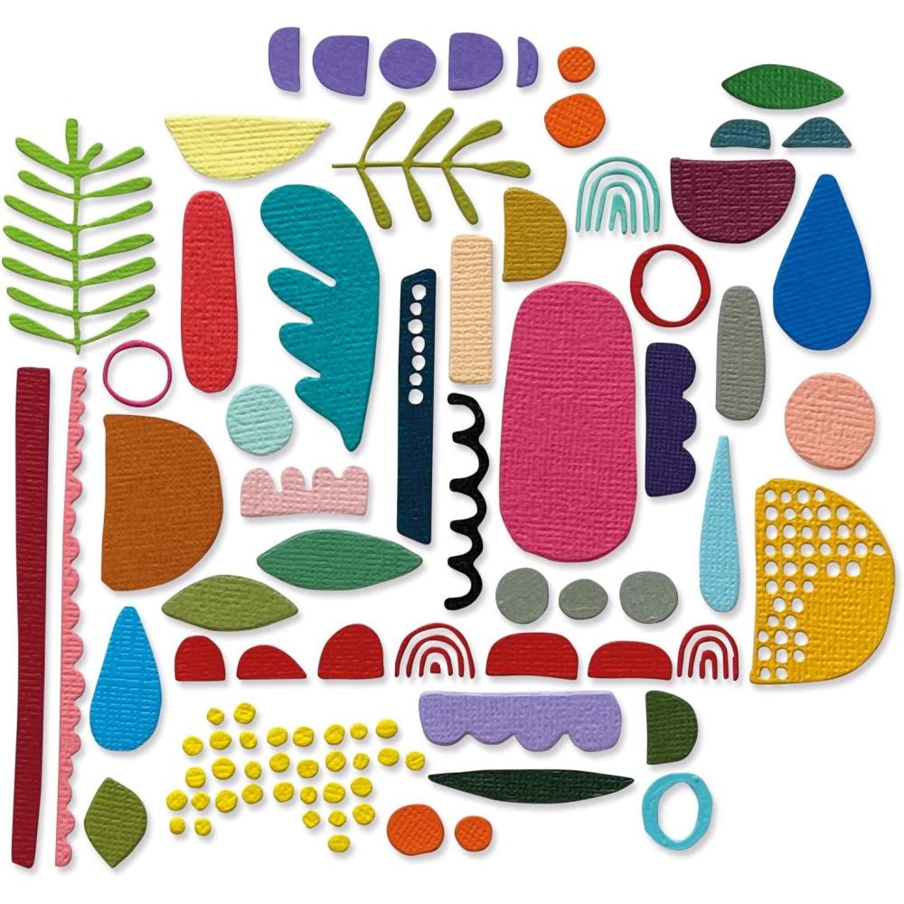 image:imageSizzix Thinlits Die Set 43PK Abstract Elements by Tim Holtz 666280Multicolour