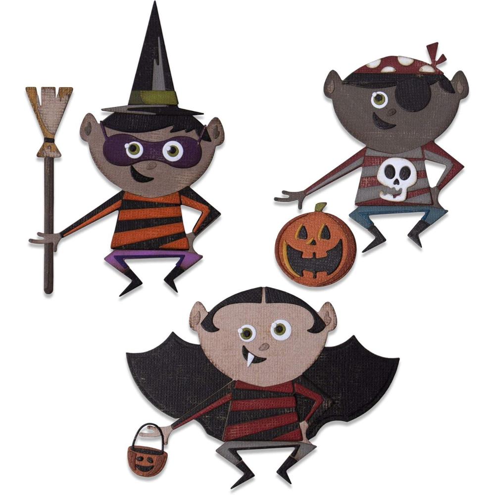 image:imageSizzix Tim Holtz THINLITS DIE HAUNTEDTrick Or Treater