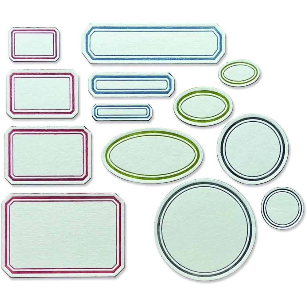 image:imageSizzx Thinlits Die Set 13PK Vintage Labels by Tim Holtz 665929 Chapter 3 2022