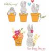 Catherine Pooler’s Bunny Bits & Blooms – Sizzix Clear Stamps Set 15PK