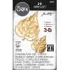 Sizzix 3-D Impresslits Embossing Folder Fanciful by Tim Holtz, Multicolor(Leaf)