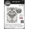 Sizzix 3-D Texture Fades Embossing Folder Damask by Tim Holtz, 665733