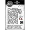 Sizzix 3-D Texture Fades Embossing Folder Mini Cobblestone by Tim Holtz, 665461