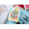 Sizzix A5 Clear Stamps 8PK w/6PK Framelits Build-a-Burst Artsy Lace Mix by 49 and Market