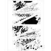 Sizzix A5 Clear Stamps 8PK w/6PK Framelits Build-a-Burst Artsy Lace Mix by 49 and Market