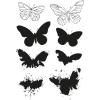 Sizzix A5 Clear Stamps & Framelits Dies – Painted Pencil Butterflies by 49 and Market