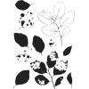 Sizzix A5 Clear Stamps & Framelits Dies – Painted Pencil Leaves by 49 and Market