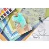 Sizzix A5 Clear Stamps w/Framelits Die Bird Song by 49 and Market