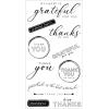 Sizzix Clear Stamps w/Framelits Die Thankful Sentiments by 49 and Market