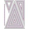 Sizzix Die Set Fanciful Framelits, Patti’s Perfect Triangles by Stacey Park, Multicolor, One Size