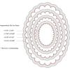 Sizzix Framelits Die Set 8/PK – Circles, Scallop(Ovals Scallop)
