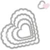 Sizzix Framelits Die Set 8/PK – Circles, Scallop(Scallop Hearts)