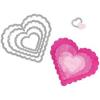 Sizzix Framelits Die Set 8/PK – Circles, Scallop(Scallop Hearts)