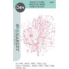 Sizzix Framelits Dies & Stamps – Floral Mix Cluster by 49 and Market, Clear/Silver