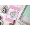 Sizzix Framelits Dies & Stamps – Floral Mix Cluster by 49 and Market, Clear/Silver