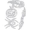 Sizzix Frightful Things Thinlits Die Set Tim Holtz, 17 Pack(Goe Halloween)