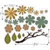 Sizzix, Multi Color, Thinlits Die Set 661806, Tattered Florals by Tim Holtz, 21 Pack, One Size (SIZ661806)