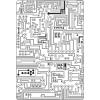 Sizzix Multi-Level Textured Impressions Embossing Folder Circuit by Tim Holtz, 665372