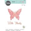 Sizzix Thinlits 664244 Butterfly With Thanks – 5 Dies