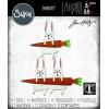 Sizzix Thinlits Die 665213 Carrot Bunny by Tim Holtz 11 Pack, Multicolor