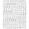 Sizzix Thinlits Die Set 123 Pack Alphanumeric Tiny Type Upper by Tim Holtz, Multicolor(Classic)