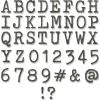 Sizzix Thinlits Die Set 123 Pack Alphanumeric Tiny Type Upper by Tim Holtz, Multicolor(Classic)