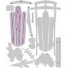 Sizzix Thinlits Die Set 12PK Vintage Sled by Tim Holtz | 666339 | Metal, Wafer-Thin Cutting Dies for Scrapbooking, Embossing, Journalling