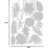 Sizzix Thinlits Die Set 14PK Modern Festive by Tim Holtz | 666069 | Chapter 4 2022 Wafer, Grey