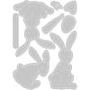 Sizzix Thinlits Die Set 15PK Bunny Stitch by Tim Holtz, 666293