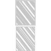 Sizzix Thinlits Die Set 3PK Layered Stripes by Tim Holtz | 666336 | Metal, Wafer-Thin Cutting Dies for Scrapbooking, Embossing, Journalling(Silver)