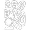 Sizzix Thinlits Die Set 43PK Abstract Elements by Tim Holtz, 666280(Multicolor)