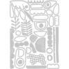 Sizzix Thinlits Die Set 43PK Abstract Elements by Tim Holtz, 666280(Multi-colour)