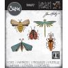 Sizzix Thinlits Die Set 5PK Funky Insects by Tim Holtz, 665364, Multicolor