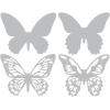 Sizzix Thinlits Die Set 661802, Mini Butterfly by Tim Hotlz, 4 Pack, Multi Color, One Size