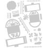 Sizzix Thinlits Plus Die Set 11 Pack Cake Box by Georgie Evans, Multicolor(Cake Pop-Up)