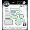 Sizzx Thinlits Die Set 13PK Vintage Labels by Tim Holtz | 665929 | Chapter 3 2022