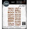 Thinlits Die Set 9PK Bold Text Halloween by Tim Holtz