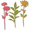 Sizzix – 664170 Large Stems Dies, One Size, Multicolor