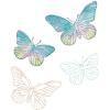 Sizzix A5 Clear Stamps & Framelits Dies – Painted Pencil Butterflies by 49 and Market