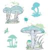 Sizzix A5 Clear Stamps & Framelits Dies – Painted Pencil Mushrooms by 49 and Market