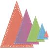 Sizzix Die Set Fanciful Framelits, Patti’s Perfect Triangles by Stacey Park, Multicolor, One Size